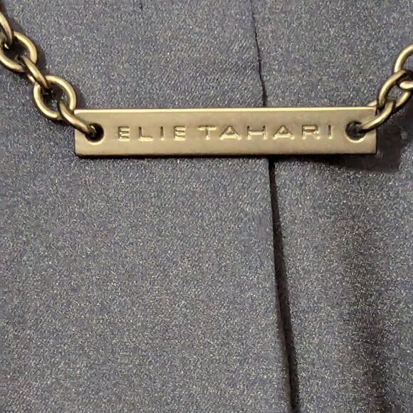 Elie Tahari Ladies Black hook front modern blazer - Picture 2 of 6